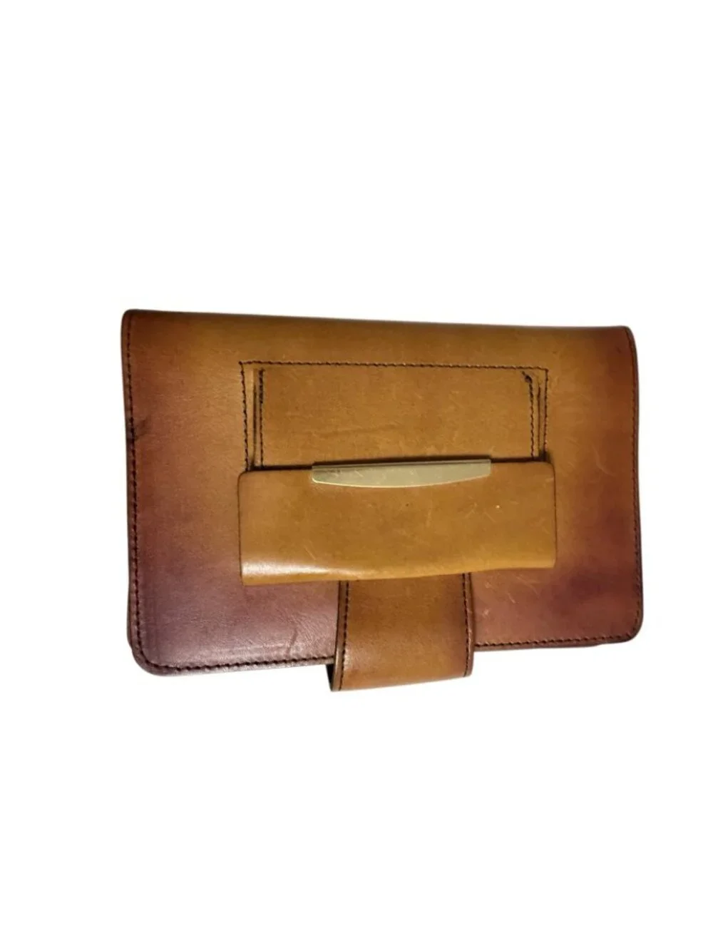 Leather Travel Passport Wallet 6 Card Slots Passport Slot 6.25